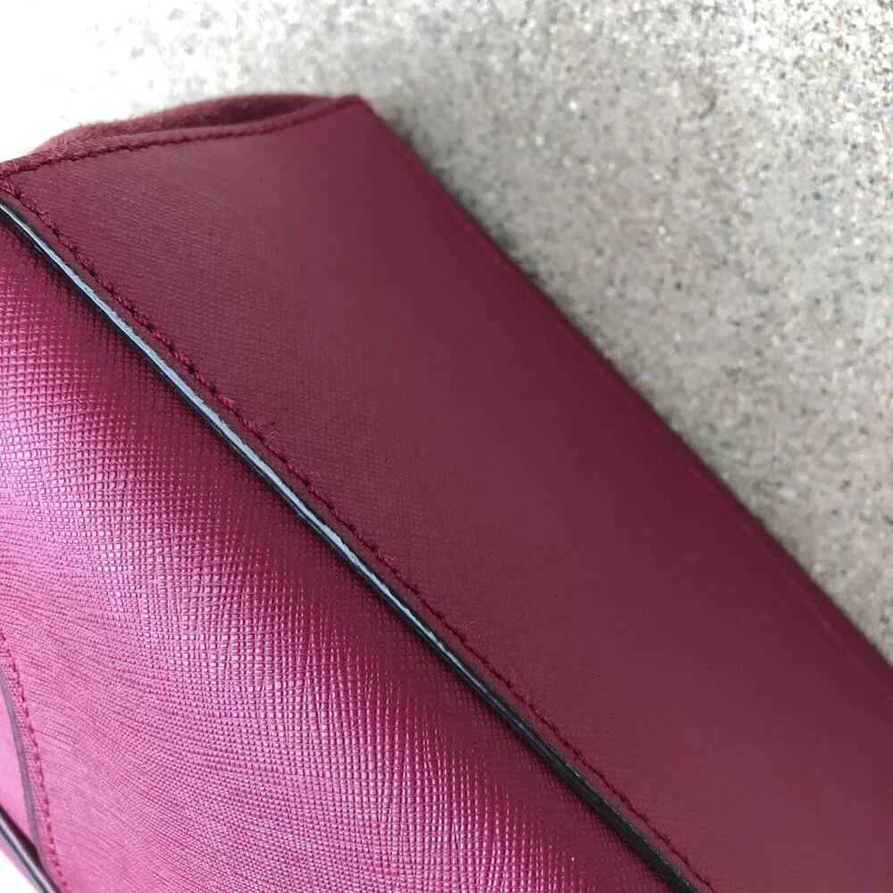 KATE SPADE New York Wesley Place Suede Laurel Purse Crossbody Hand Bag Purple​​​